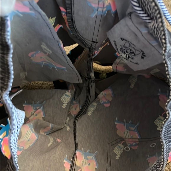 Party Pants Gray Swim Shorts with Hotdog Print - Picture 4 of 6